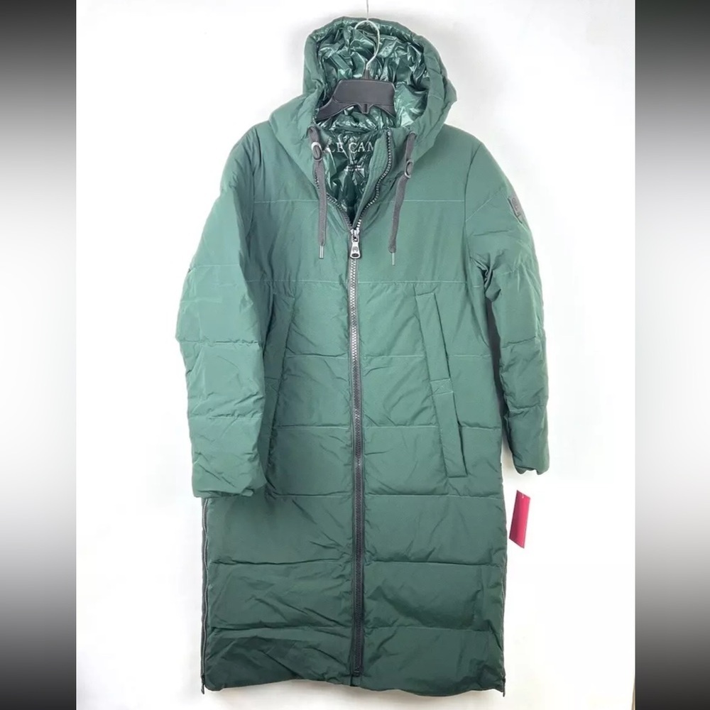 Vince Camuto Women’s Group Down Green Hooded Coat Size M